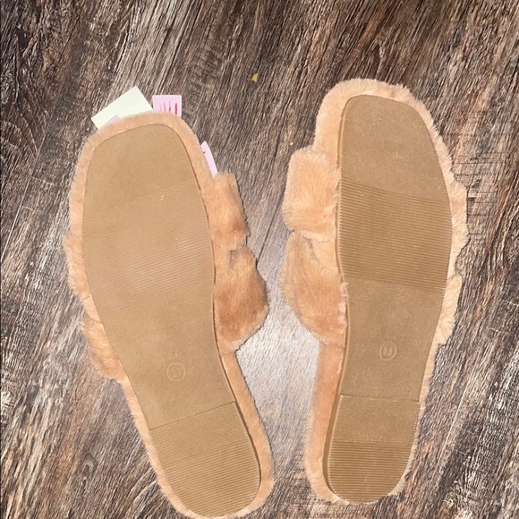 a new day Tan Plush Slippers for Cozy Comfort - Picture 3 of 4